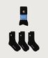 C로고 풀랭스 삭스 3PACK Black