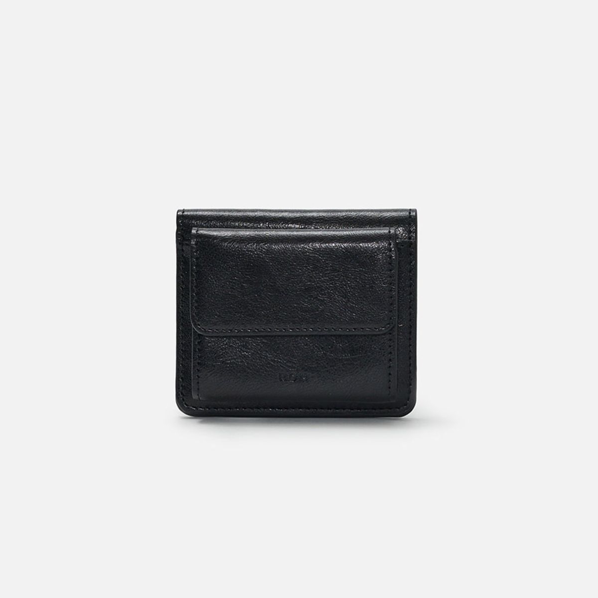 로서울(ROH SEOUL) Layer half wallet Wrinkled black