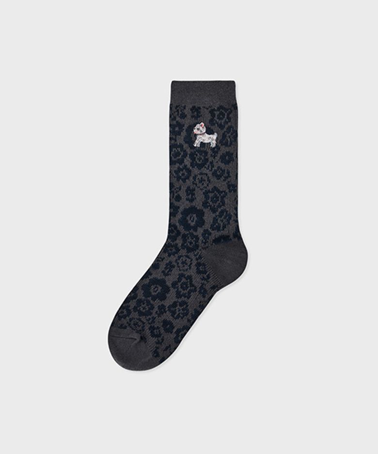 NAT flower jacquard embroidery domino