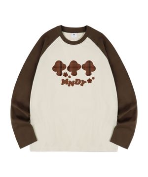 Mushroom 체크 레글런 롱슬리브