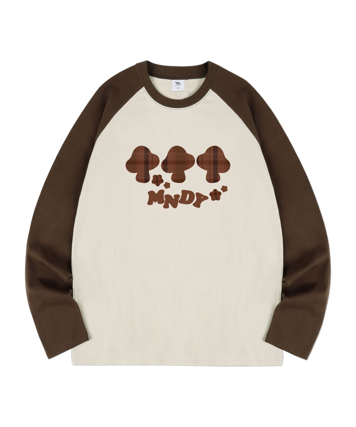 밀리언데이(MILLION DAY) Mushroom 체크 레글런 롱슬리브