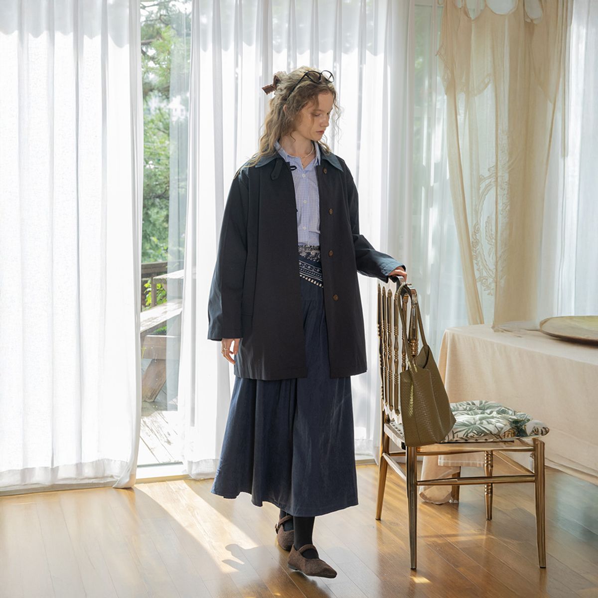프라우드 마리(PROUD MARY) PM_Classic solid color coat_2color