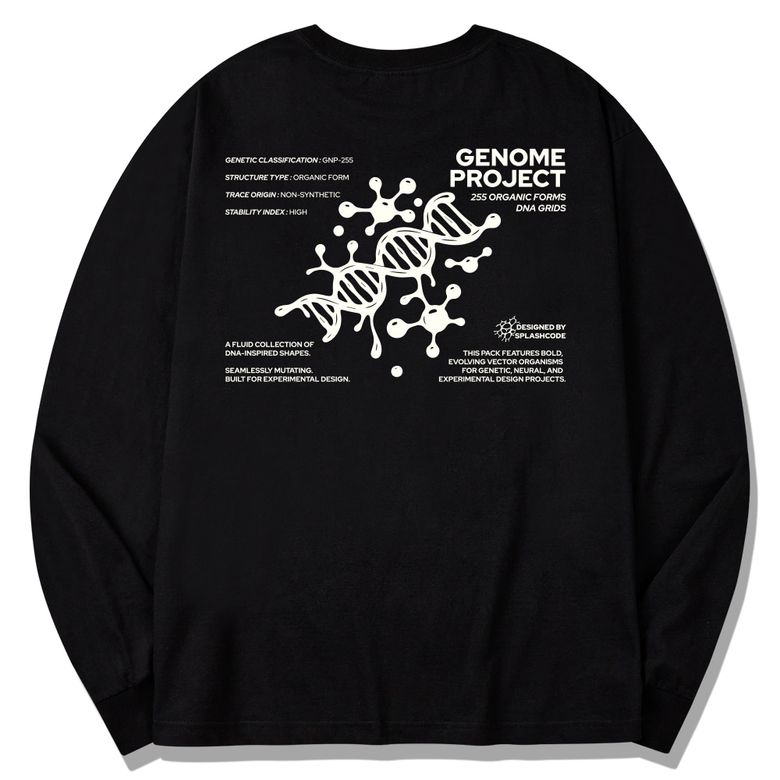 롱슬리브 블랙 - 게놈 프로젝트(Genom Project)