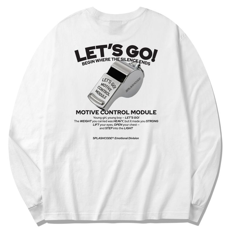롱슬리브 화이트 - 렛츠 고(Lets Go)
