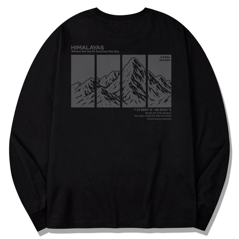 롱슬리브 블랙 - 히말라야(Himalyas)