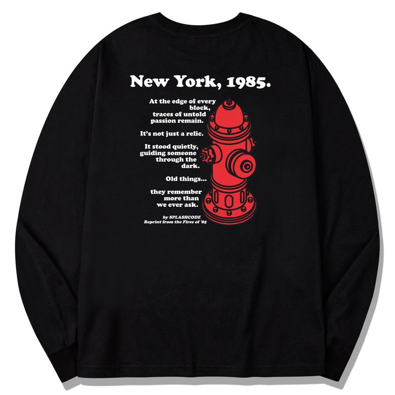 롱슬리브 블랙 - 뉴욕85(Newyork85)