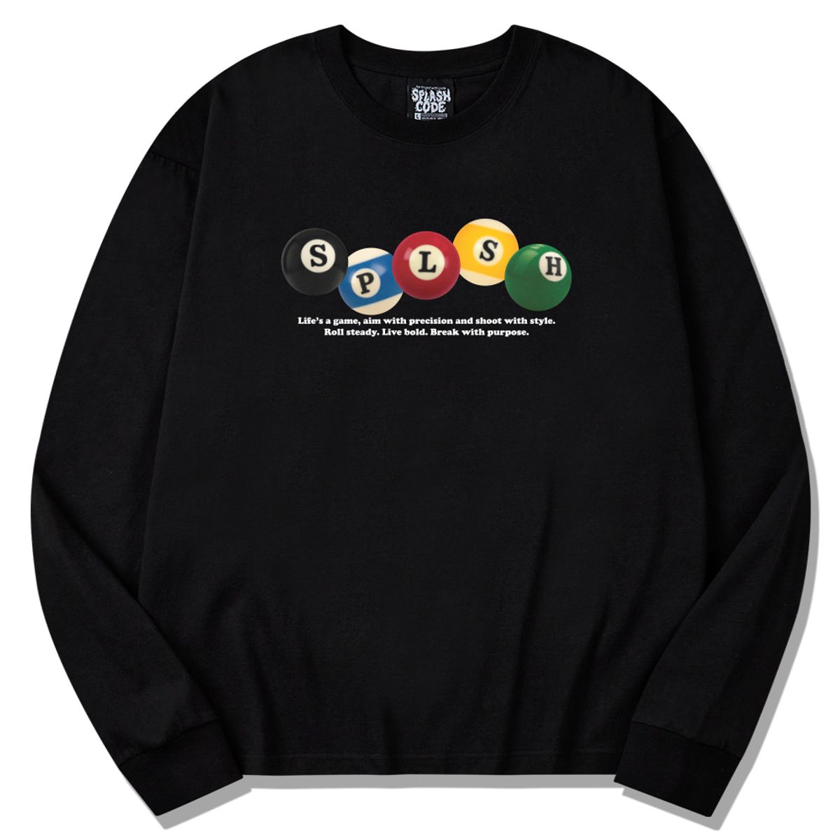 스플래시코드(SPLASHCODE) 롱슬리브 블랙 - 빌리어즈(Billiards)