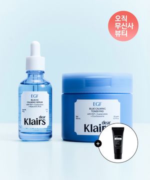 [카밍크림20g 증정]EGF 블루 진정 토너패드+EGF 블루 AC 진정세럼