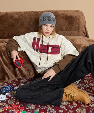 HD 캡 레이어드 후드 아이보리