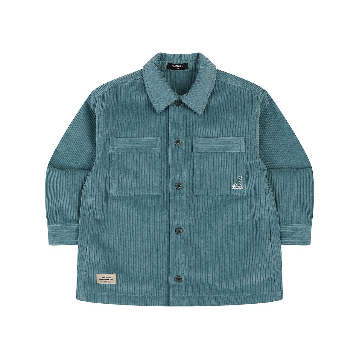 캉골키즈(KANGOL KIDS) 코듀로이 오버핏 셔츠 RD 0101 민트
