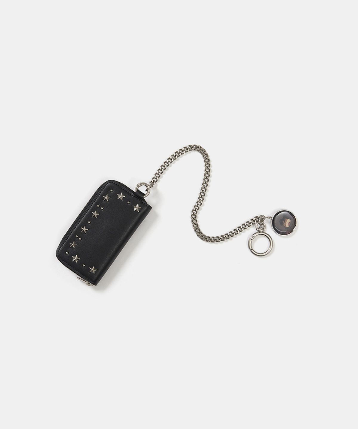 엘씨디씨티엠(LCDC™) GALAXY EXPRESS 999 STUD CHAIN WALLET (BLACK)