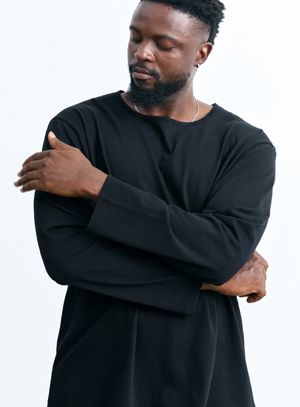 소프트 스쿱넥 LS AM1200 BK