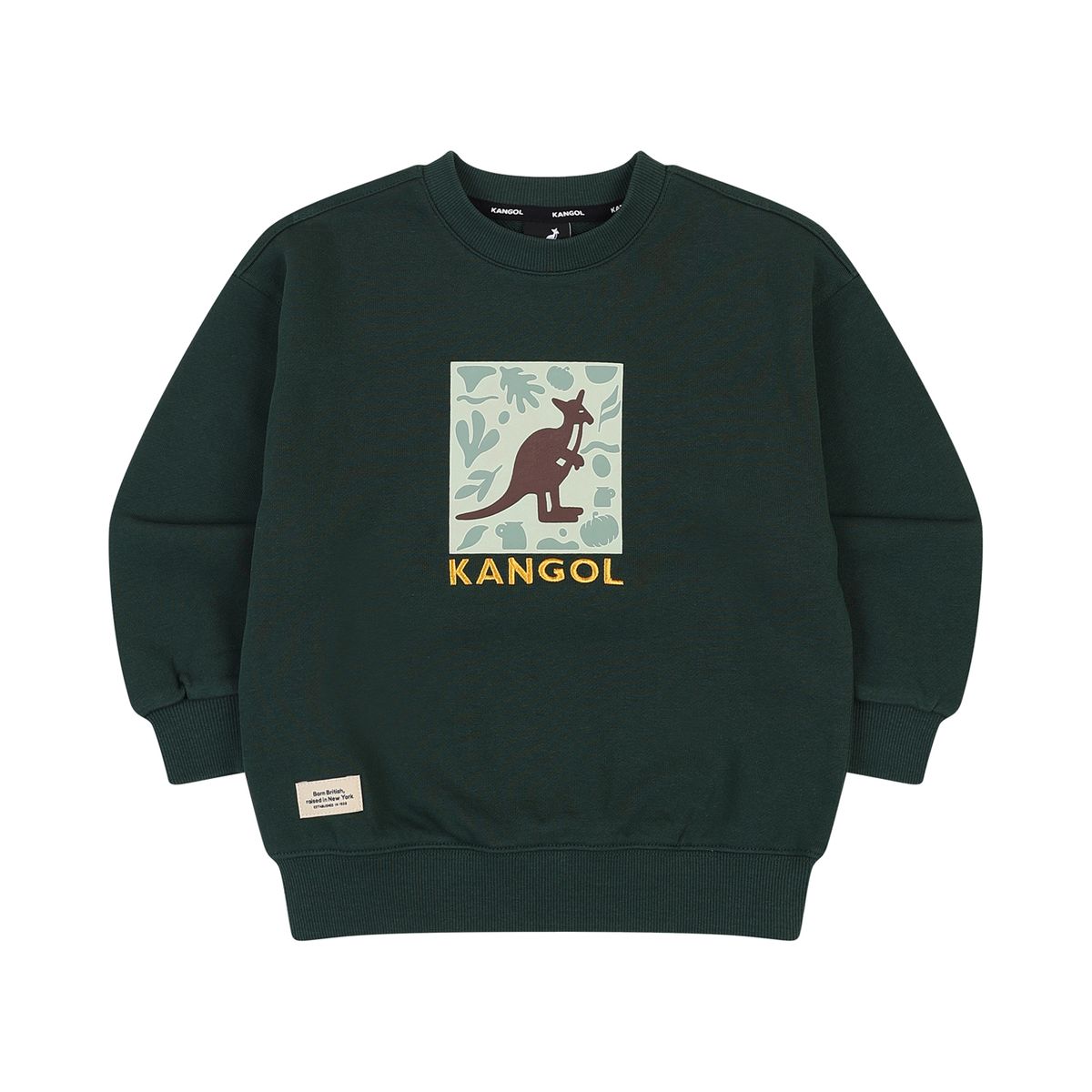 캉골키즈(KANGOL KIDS) 뉴 그래픽 스웻셔츠 RD 0103 그린
