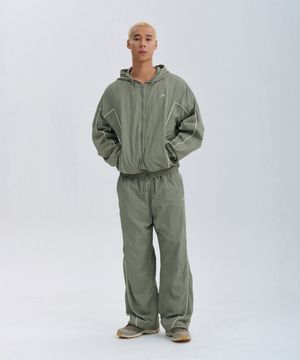 [SET] 스포티 파이핑 트랙 자켓 셋업 (2color) ANZJK01 ANZLPT01