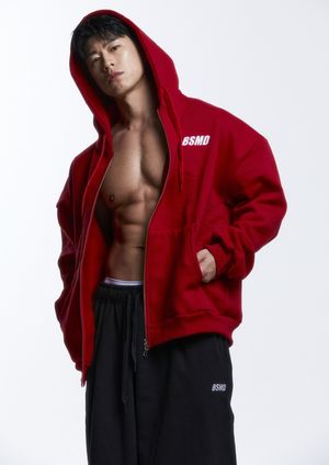 OG 2way 오버핏 기모 후드집업