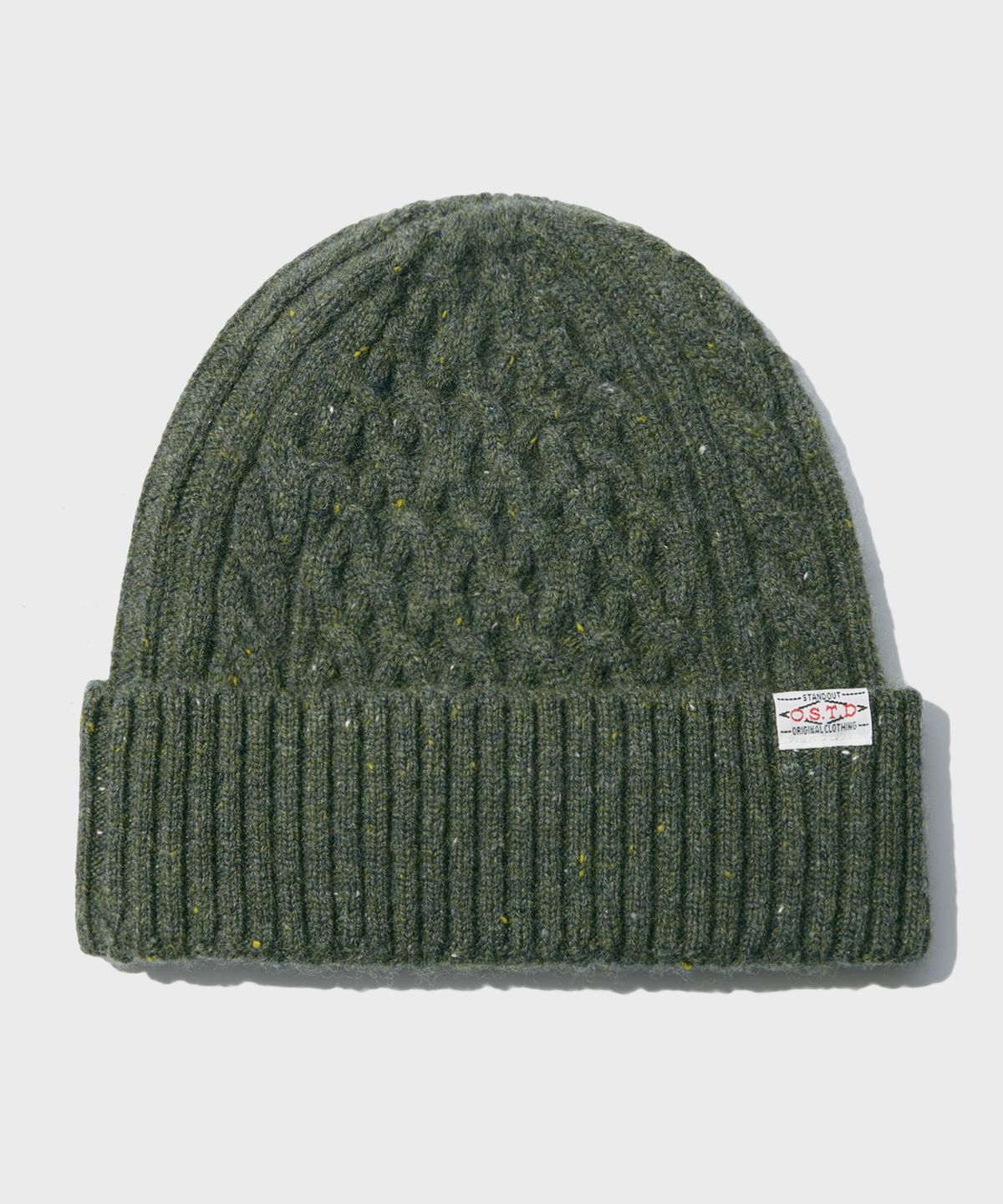아웃스탠딩(OUTSTANDING) CABLE BEANIE_OLIVE