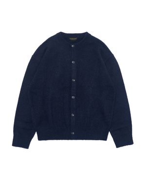 (UNISEX) 울 블렌드 라운드 니트 가디건  (네이비)