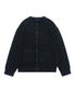 (UNISEX) 울 블렌드 라운드 니트 가디건  (블랙)