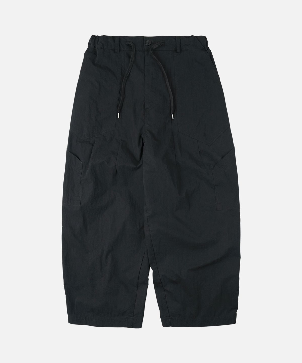 프리즘웍스(FRIZMWORKS) FOLD FATIGUE WIDE PANTS _ BLACK