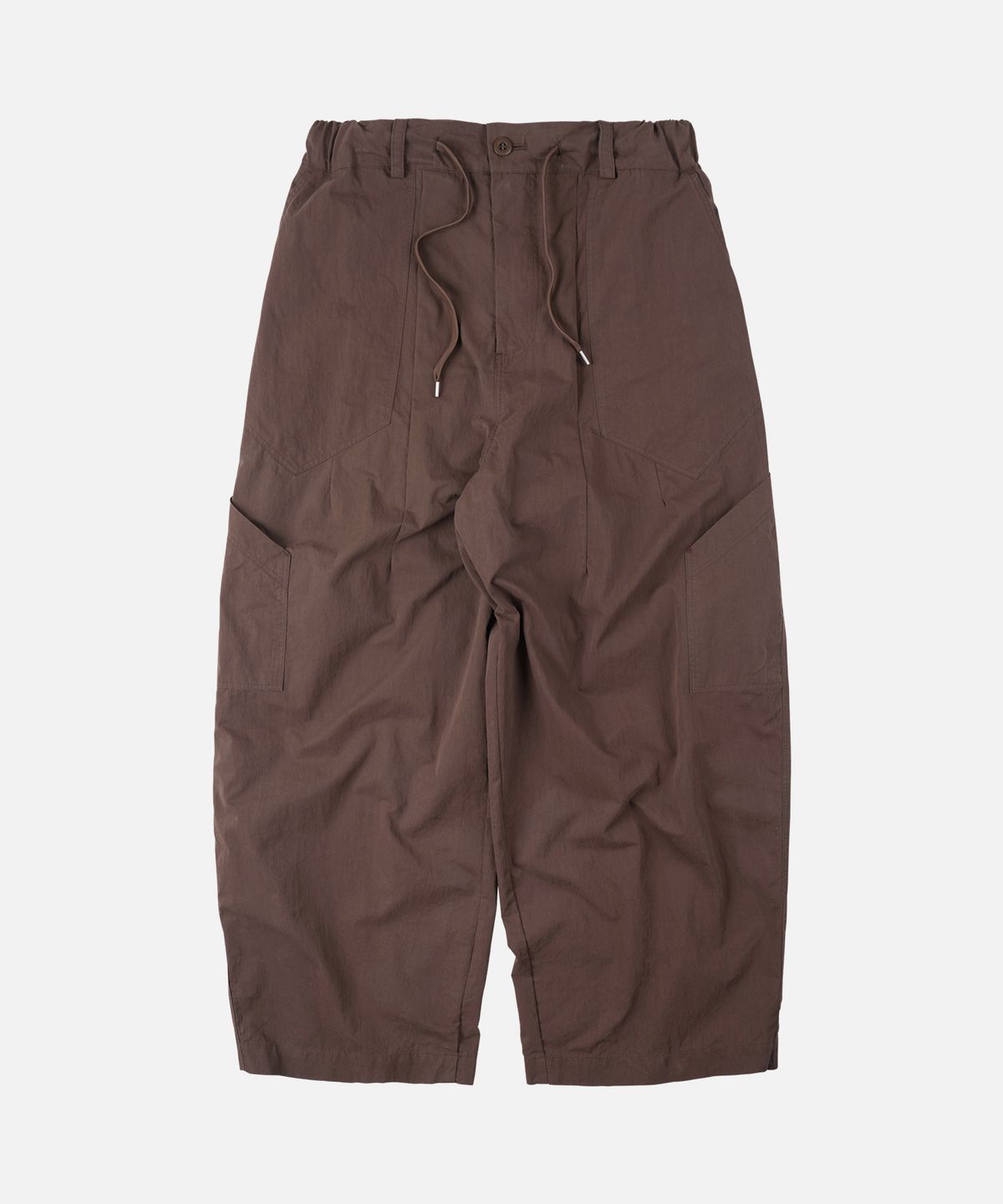 프리즘웍스(FRIZMWORKS) FOLD FATIGUE WIDE PANTS _ BROWN