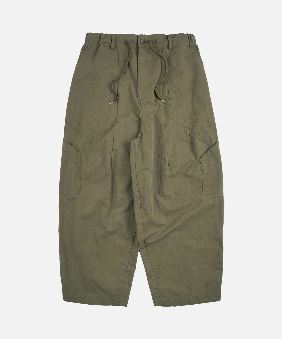 프리즘웍스(FRIZMWORKS) FOLD FATIGUE WIDE PANTS _ OLIVE