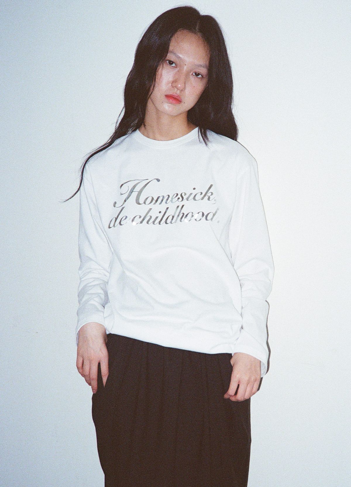 얀시시(YAHNSISI) 홈식 포일 롱슬리브 - 화이트