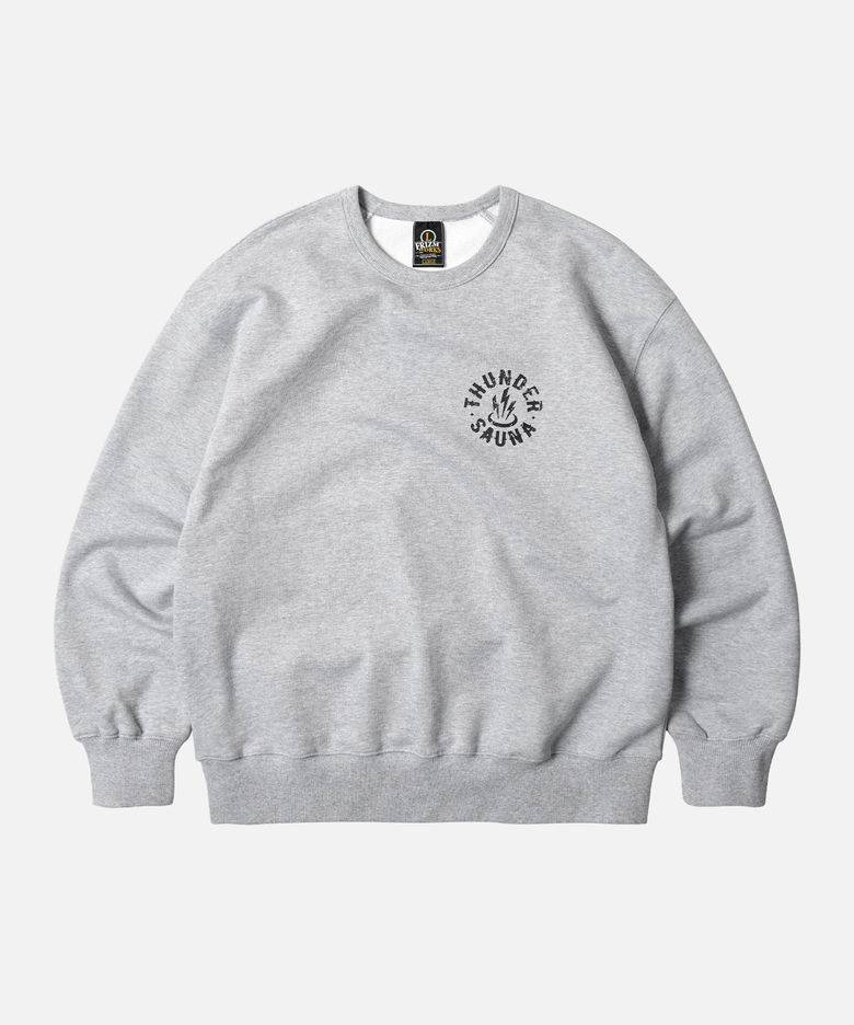 THUNDER SAUNA SIGNBOARD SWEATSHIRT _ GRAY