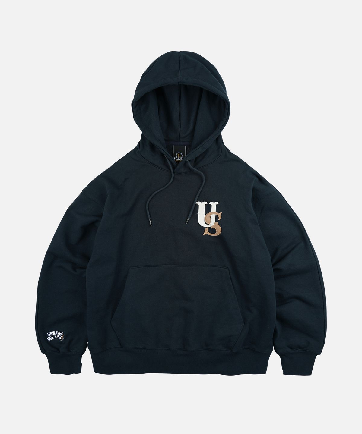 프리즘웍스(FRIZMWORKS) US LOGO PULLOVER HOODY _ NAVY
