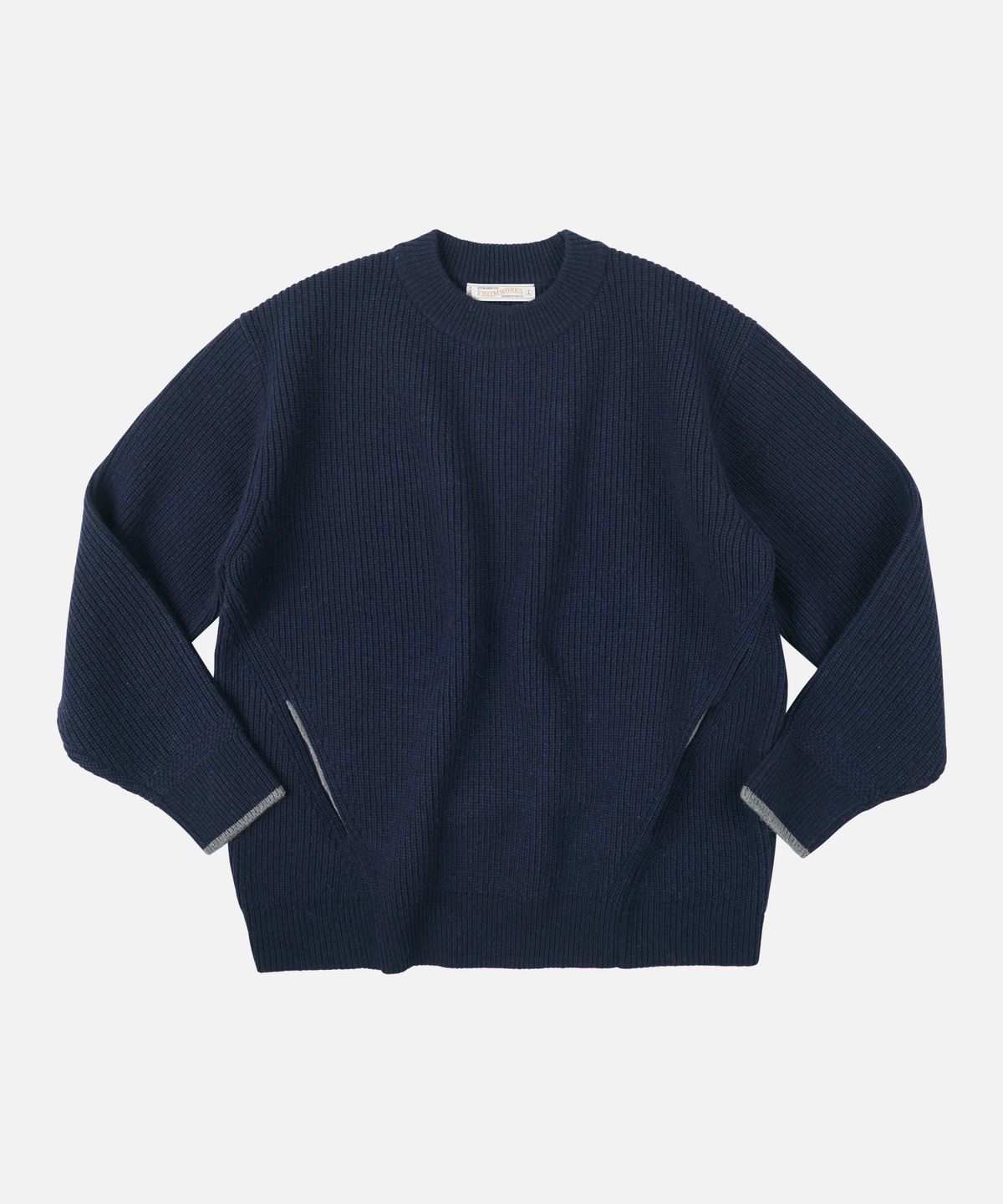 프리즘웍스(FRIZMWORKS) KANGAROO ROUND PULLOVER KNIT _ NAVY