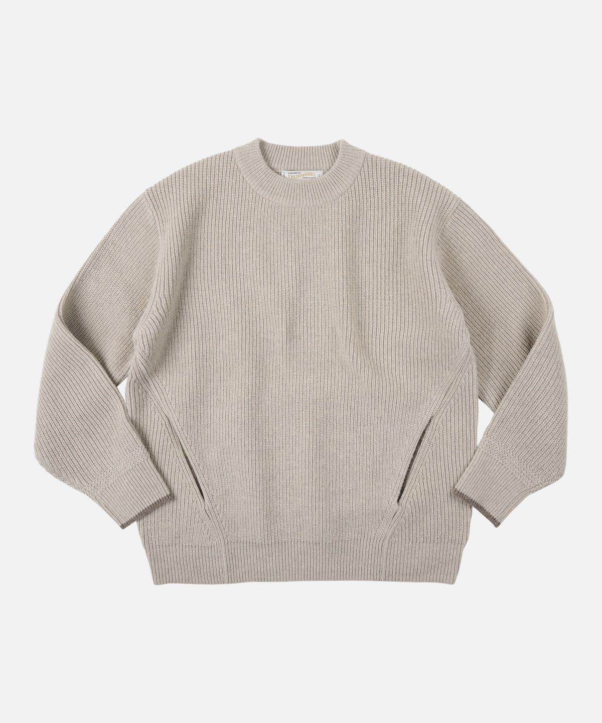 프리즘웍스(FRIZMWORKS) KANGAROO ROUND PULLOVER KNIT _ OATMEAL