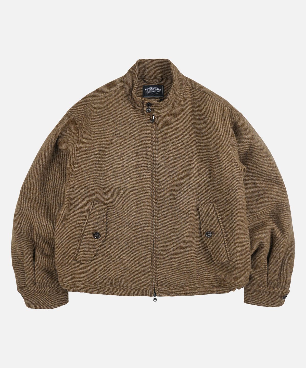 프리즘웍스(FRIZMWORKS) WOOL HARRINGTON JACKET _ BROWN