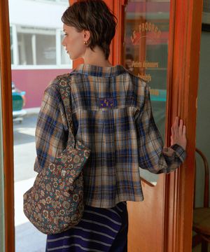 허니체크라벨남방/셔츠 (PBE08F-WNBW010)