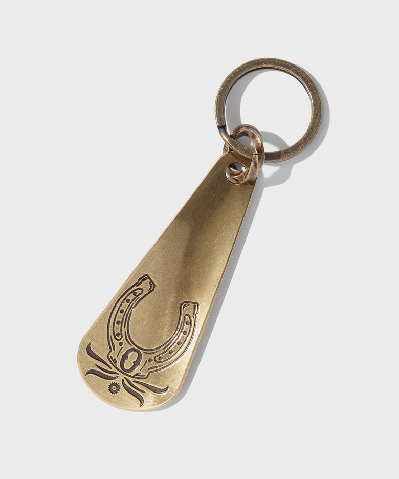 OSTD BRASS SHOEHORN KEYRING_BRASS