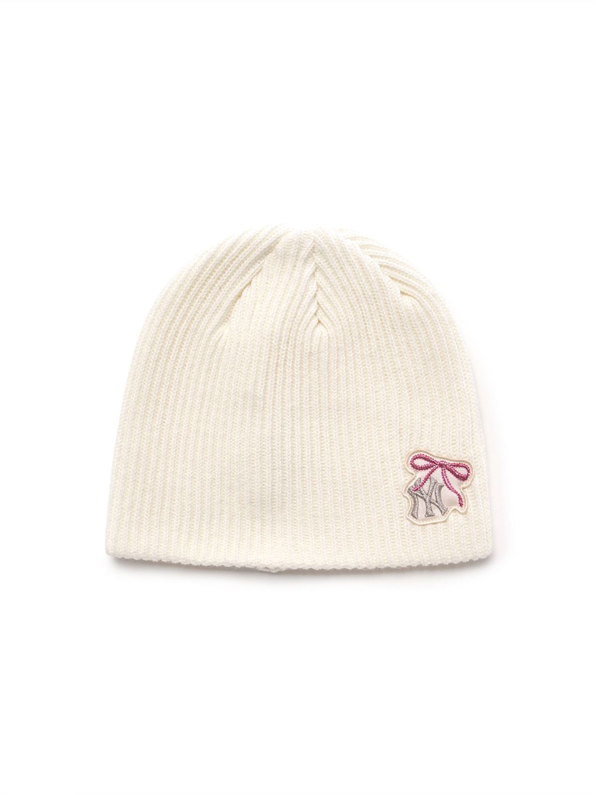 엠엘비 키즈(MLB KIDS) 여아 골지 노립 비니 NY (Cream)