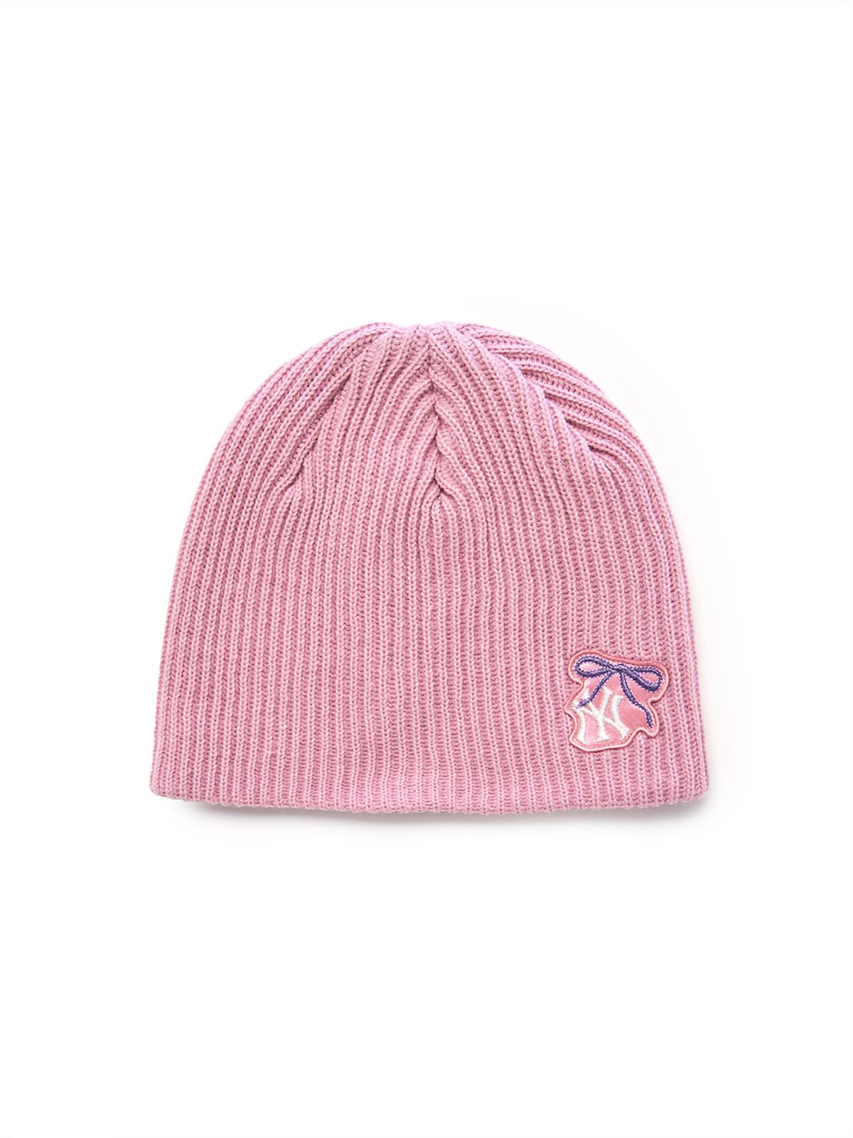 엠엘비 키즈(MLB KIDS) 여아 골지 노립 비니 NY (Mg.Pink)