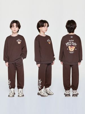 스트릿 메가베어 맨투맨세트 BOS (Ptn.Brown)