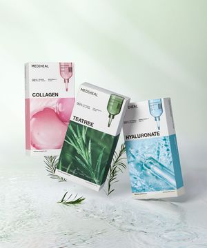 [3pack] 에센셜 마스크팩 베스트 3종 30매 (티트리/히알루론산/콜라겐)