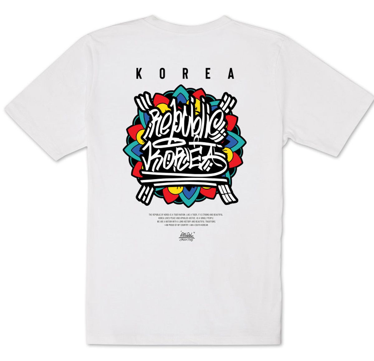 돌돌(DOLDOL) DMK-T-shirts-147 데블몽키 호랑이 대한민국 그래피티 티셔츠 반팔티
