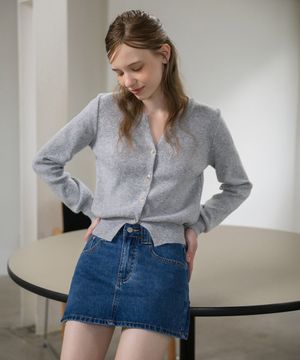 베이직 슬릿 버튼 가디건