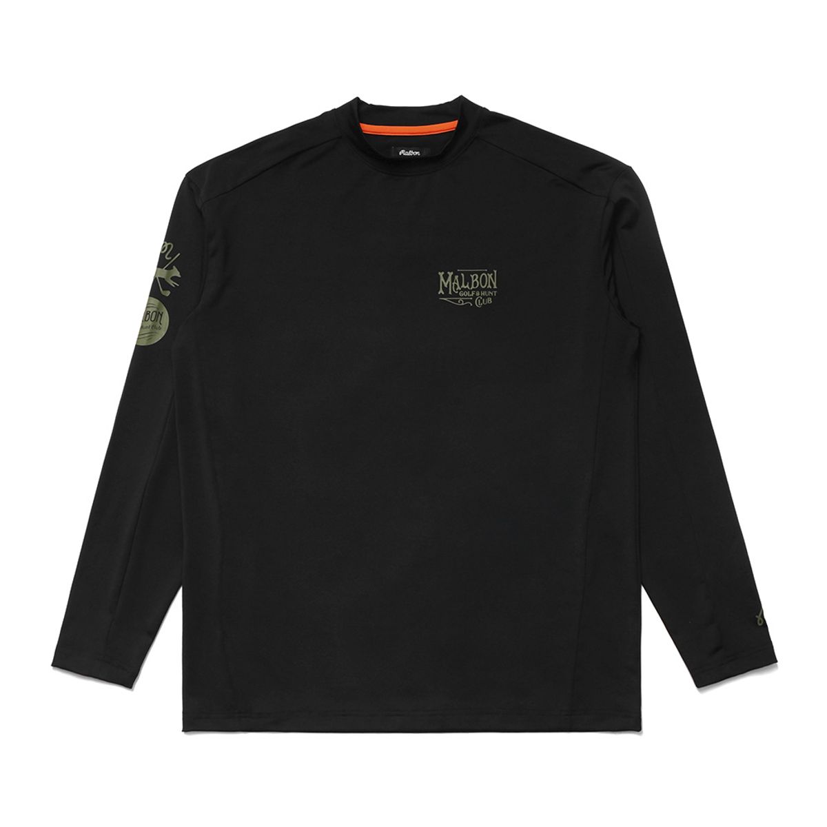 말본 골프(MALBON GOLF) [HUNT CLUB] 라운드넥 티셔츠 BLACK (MAN)
