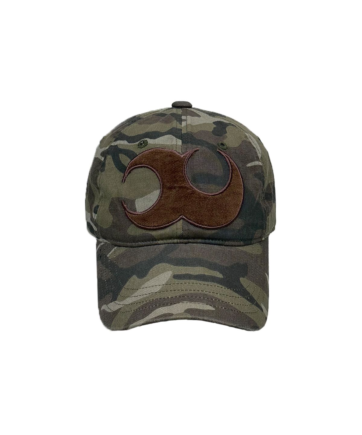 이유(YEEU) BASIC LOGO WASHED BALL CAP [CAMO KHAKI]