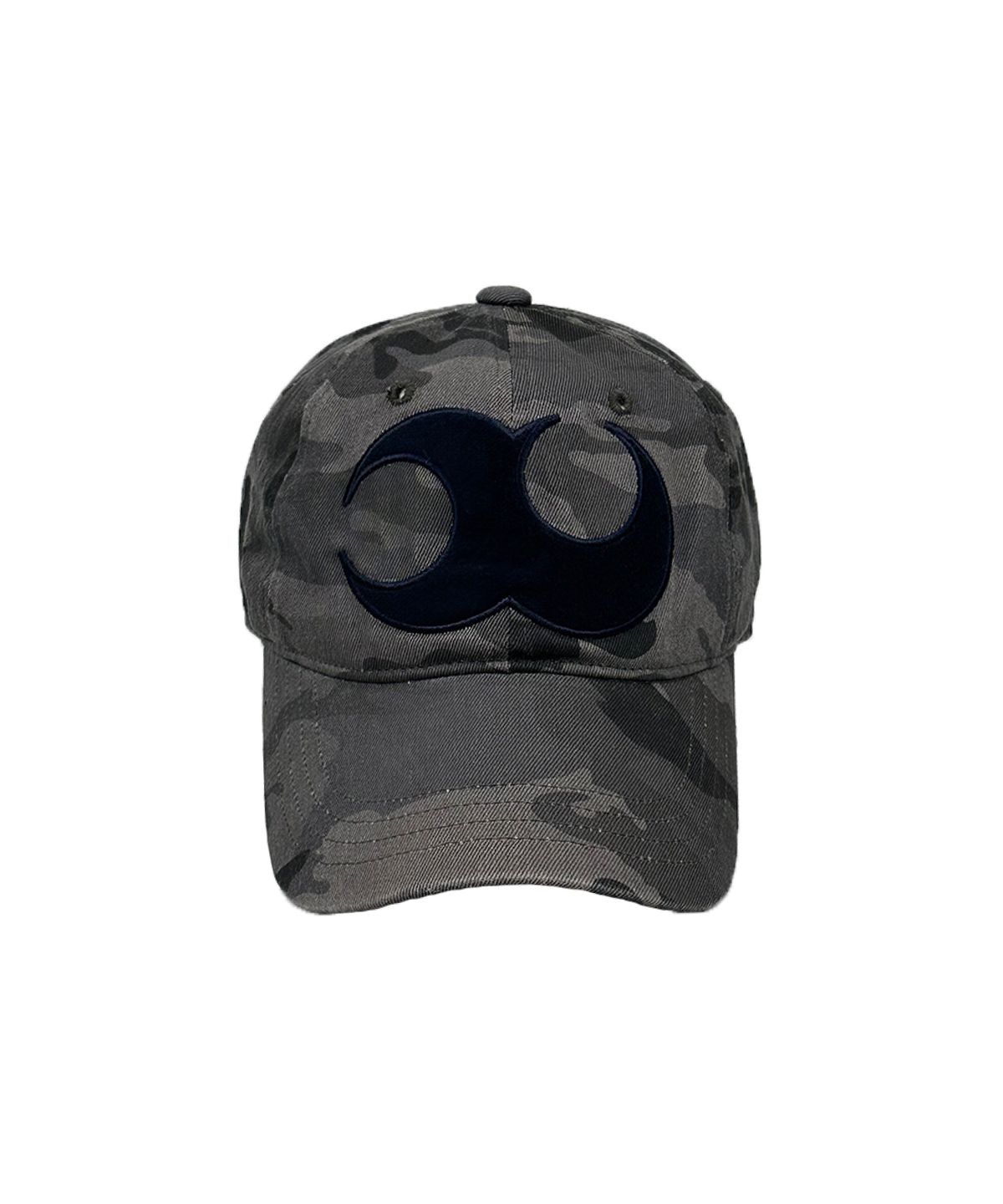 이유(YEEU) BASIC LOGO WASHED BALL CAP [CAMO CHARCOAL]