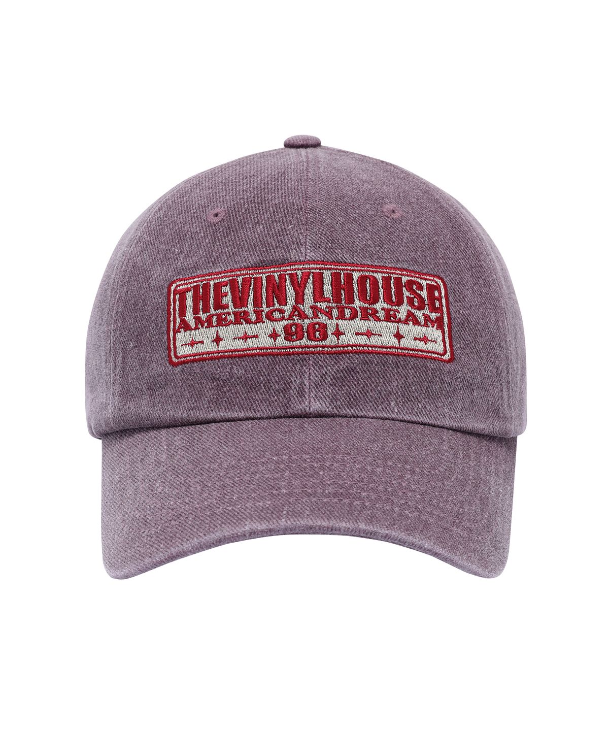 더바이닐하우스(THEVINYLHOUSE) SQUARE PATCH BALL CAP PURPLE