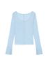FADE BUTTON LONG SLEEVE (BABY BLUE)