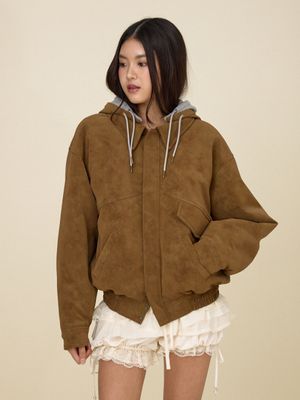 URBAN SUEDE JUMPER (BROWN)