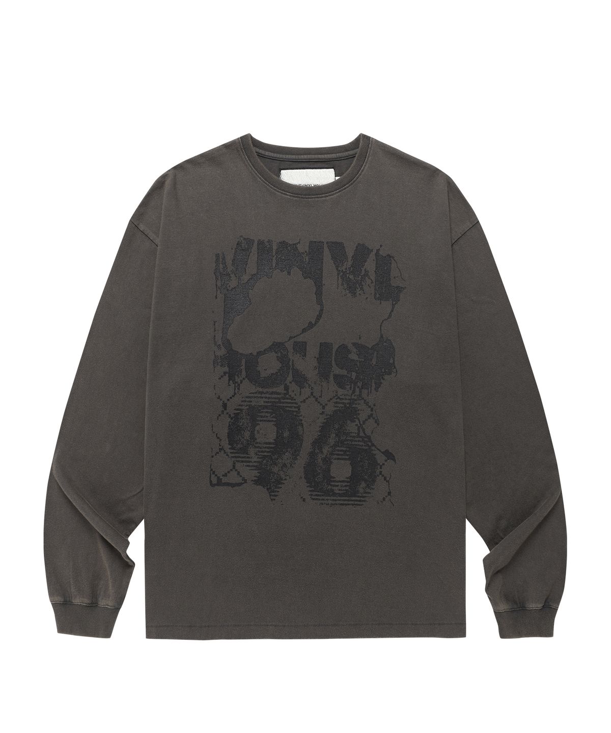 더바이닐하우스(THEVINYLHOUSE) DYED LS TEE CHARCOAL