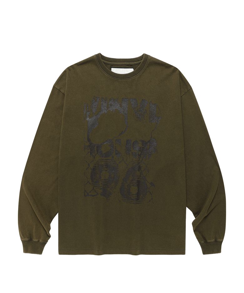 DYED LS TEE KHAKI