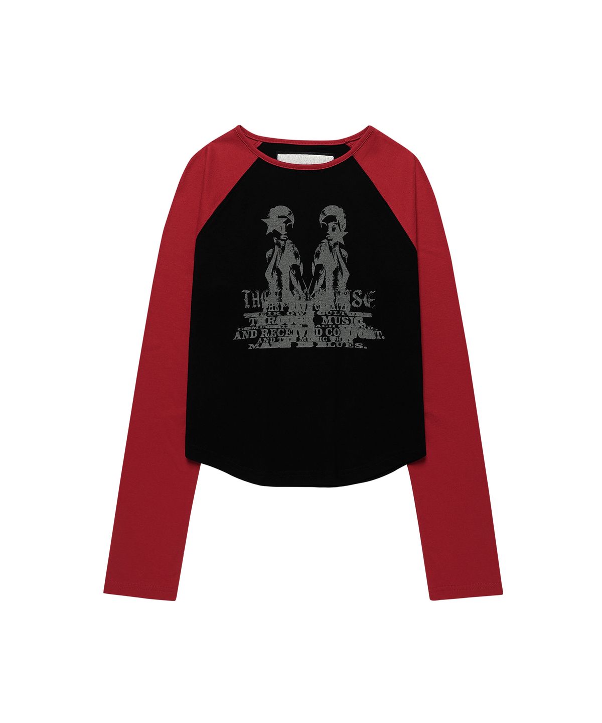 더바이닐하우스(THEVINYLHOUSE) TWIN RAGLAN LS TEE(W) BLACK