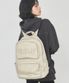 AU 베이직 코튼 백팩 베이지