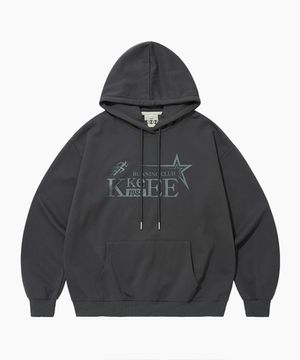 러닝 클럽 1988 오버핏 후드티 [차콜]